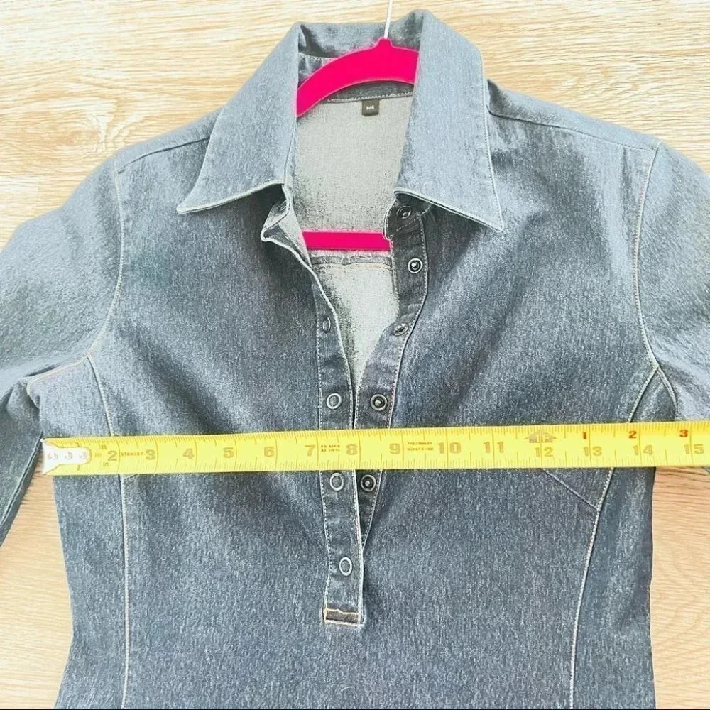 Jacob Blue Jeans Denim Dress Y2K Size Small - Picture 6 of 10
